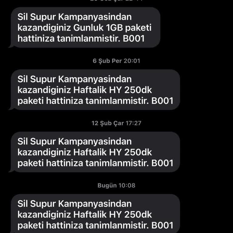 Tekrarlayan Hediye Dakikalarından Şikayetçiyim
