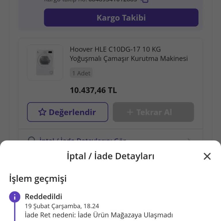 Yanlış Teslimat Ve İade Sorunu