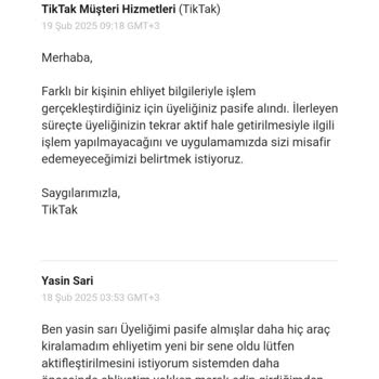 Haksız Üyelik Pasifleştirme Sorunu