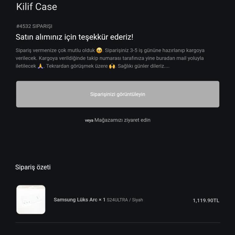 Kılıfcase Siparişimi Göndermediler Sürekli Oyalıyorlar!