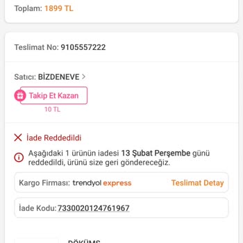 Trendyol'da İade Sorunu Ve Hayal Kırıklığı