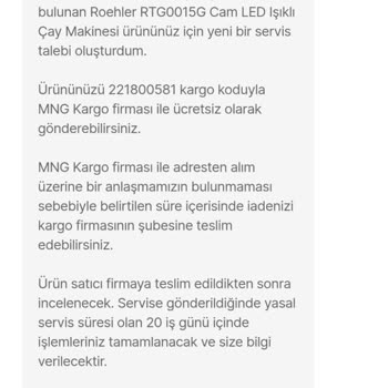 Hepsiburada'da Çözüm Bulamayan Çay Makinesi Sorunu
