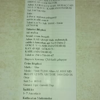 Yanlış Bilgilendirme Ve Garanti Sorunu