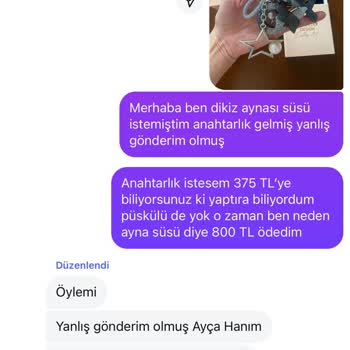 Araba Ayna Süsü Siparişinde Yaşanan Sorumsuzluk Ve İletişim Sorunları