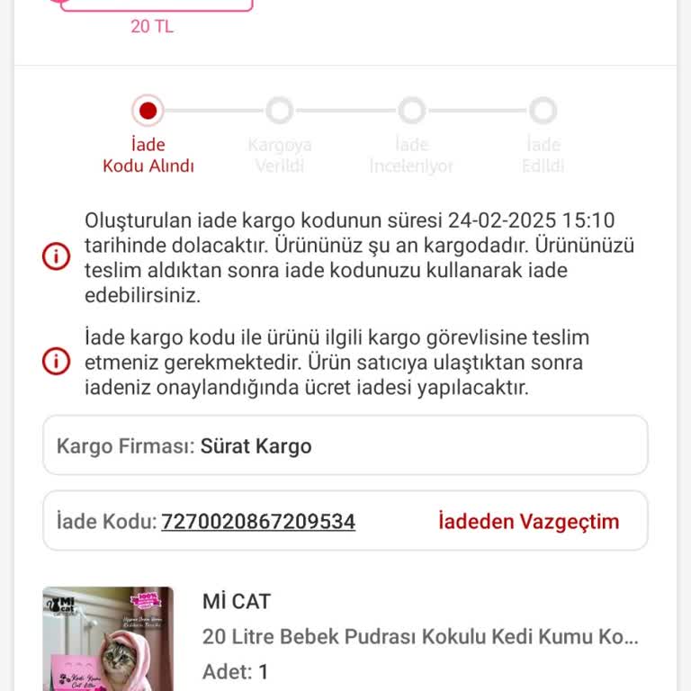 Trendyol Kayıp Kargo Ve Yanıltıcı Bilgi
