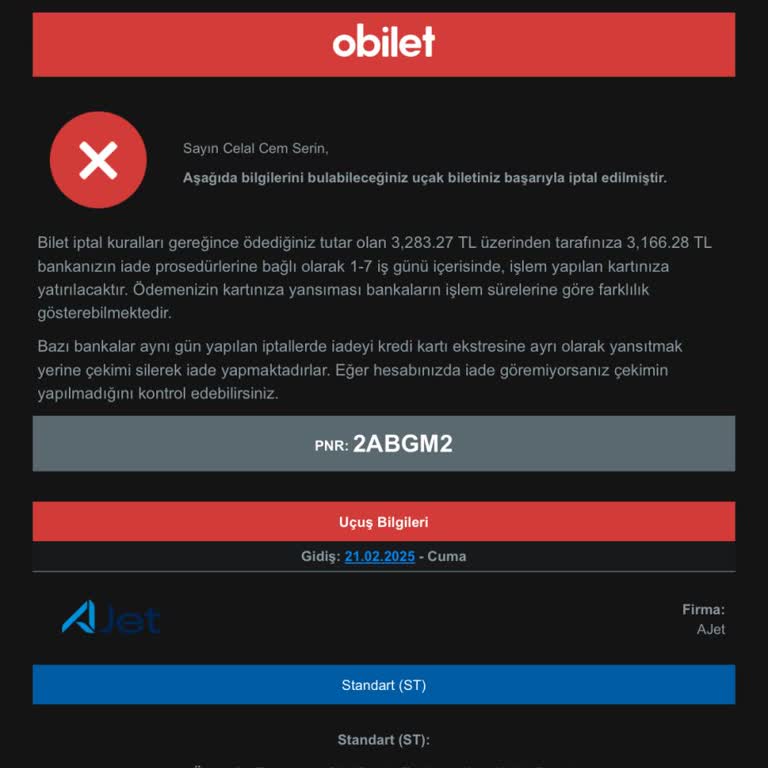 Ulaşılmaz Müşteri Hizmetleri Ve İade Sorunu