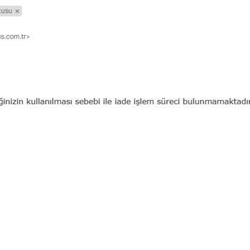 İptal Edilen Yenileme İşleminin İadesi Talebi