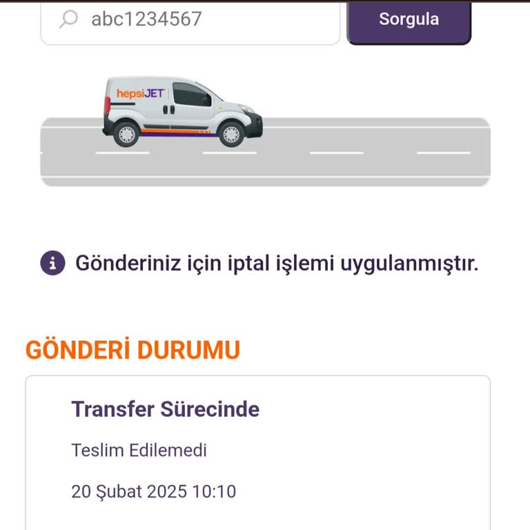 Adres Eksikliği Bahane Edilerek Kargo İptali