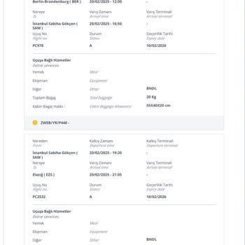 Pegasus'un Ani Uçuş Değişikliği Mağduriyeti