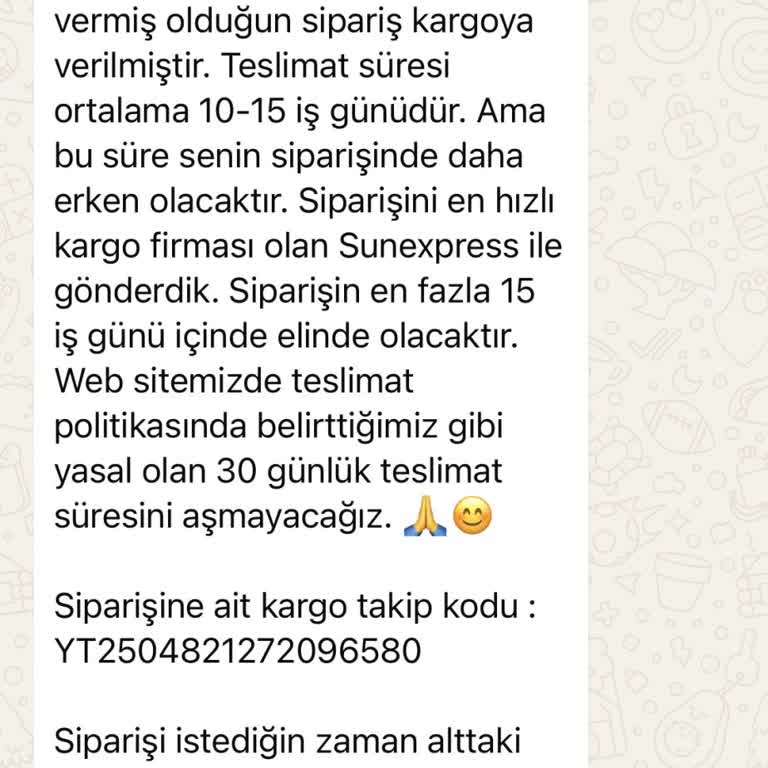 Yanıltıcı Kargo Bilgisi Ve Ulaşılmayan Ürün