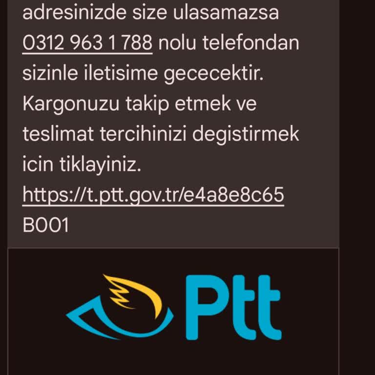 PTT Sarıyer Ayazağa Şubesi Kargomu Teslim Etmiyor