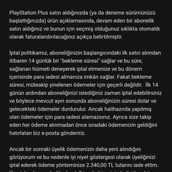 PlayStation İade Sürecinde Mağduriyet