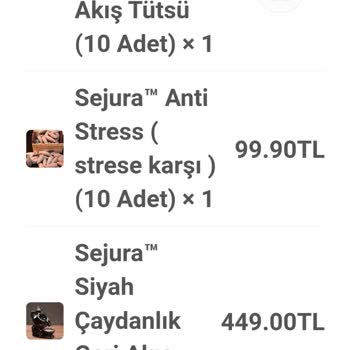 Sejuracom Siparişim Gönderilmedi!