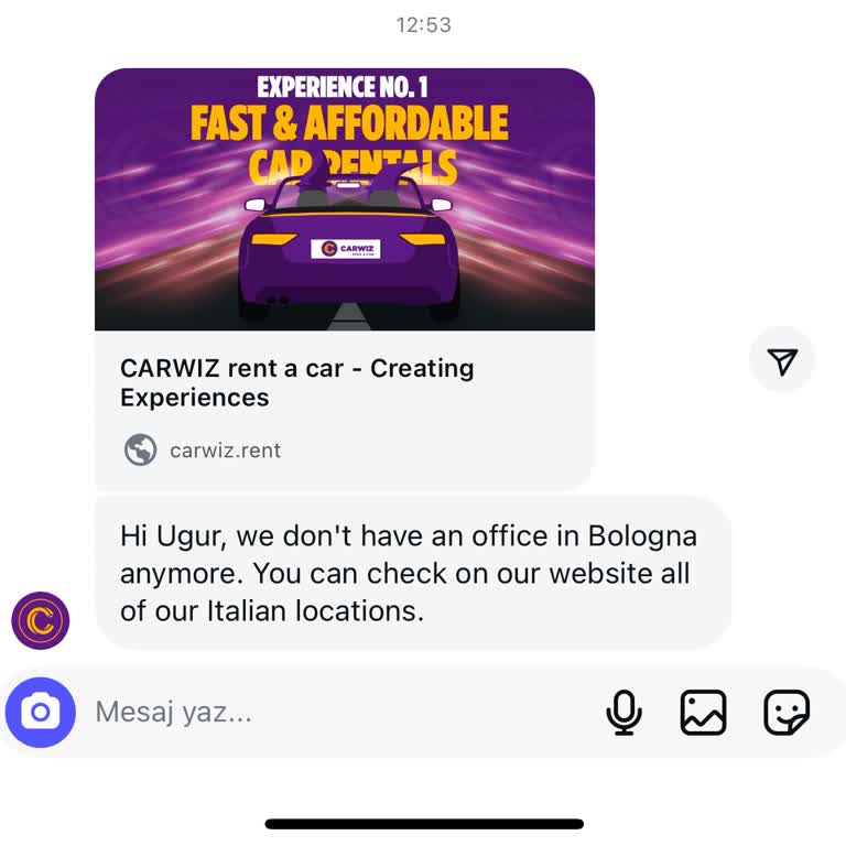 Carwiz Bologna'da Yok: Yanlış Bilgiyle Mağduriyet