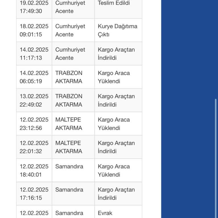 Teslim Edilmeyen Kargo Sorunu