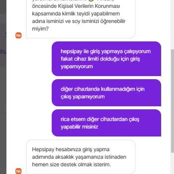 Hepsipay Uygulamasında Cihaz Sınırı Problemi