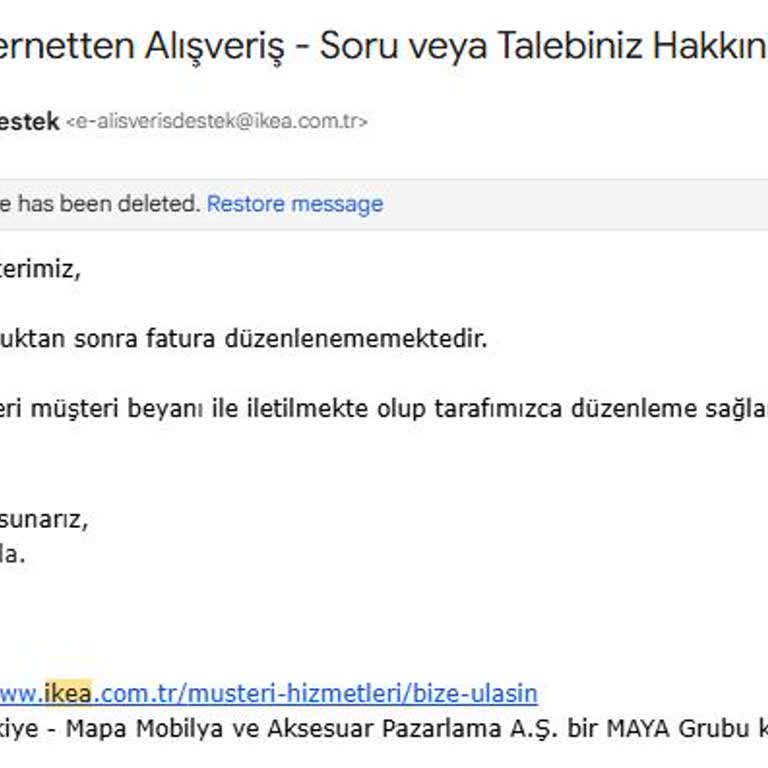 IKEA'dan Aldığım Ürün İçin Fatura Ve İade Kabusu