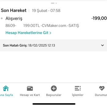 CV Maker Üyelik Ücreti Sorunu
