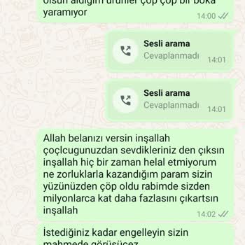 Yanlış Ürün Ve İletişimsizlik