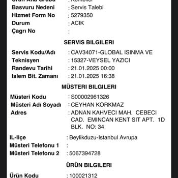 Baymak Kombi Mağduriyeti: Ayıplı Mal Ve Yetersiz Servis