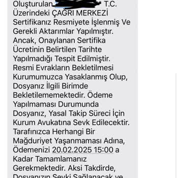 Danışmanlık Firmasında Yaşanan Sertifika Sorunları