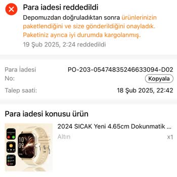 Eksik Ürünler Ve Çözülmeyen Mağduriyet