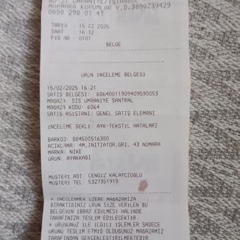 Nike Ayakkabı Koku Ve Açılma Sorunu