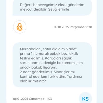 Eksik Ürün Teslimatı Ve Yetersiz Müşteri Hizmetleri