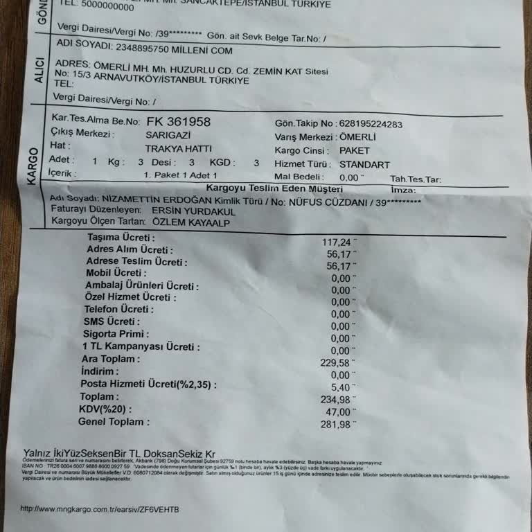 Modem Teslimatında Baskı Ve Ekstra Ücretler