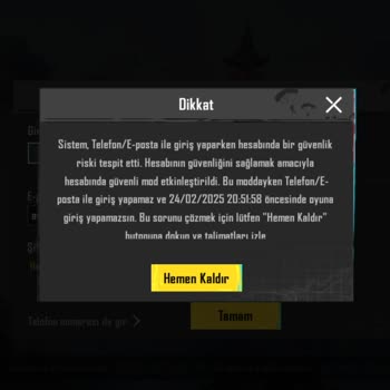Garantili Hesapta Giriş Sorunu