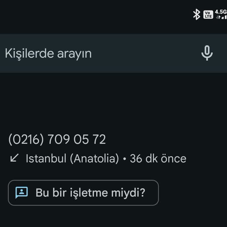 Şüpheli Telefon Aramasıyla İlgili Uyarı