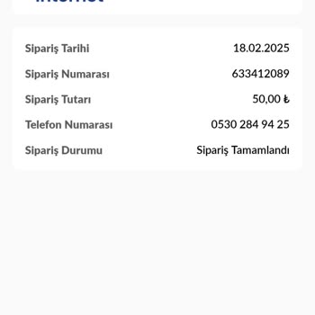 Hayat Pay Uygulamasında İnternet Paketi Sorunu