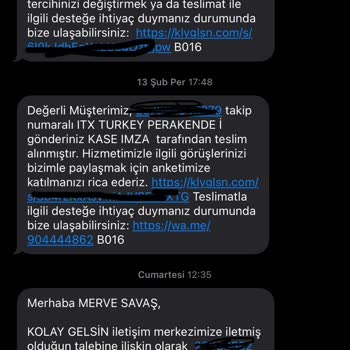 Kargo Teslimatında Sürekli Gecikme Ve Yanıltıcı Bilgilendirme