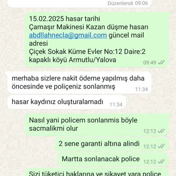Aksigorta, Çamaşır Makinesi Arızasını Reddetti