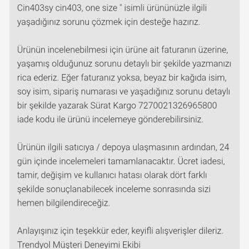 Eksik Parça Ve Yetersiz Destek Sorunu