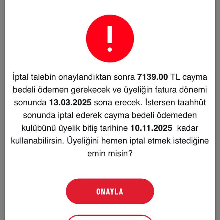 Taşınma Nedeniyle Üyelik İptalinde Yüksek Cayma Bedeli
