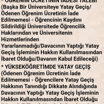 Avrasya Üniversitesi Ücret İadesi Sorunu