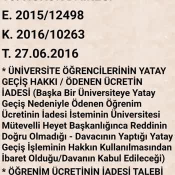 Avrasya Üniversitesi Ücret İadesi Sorunu