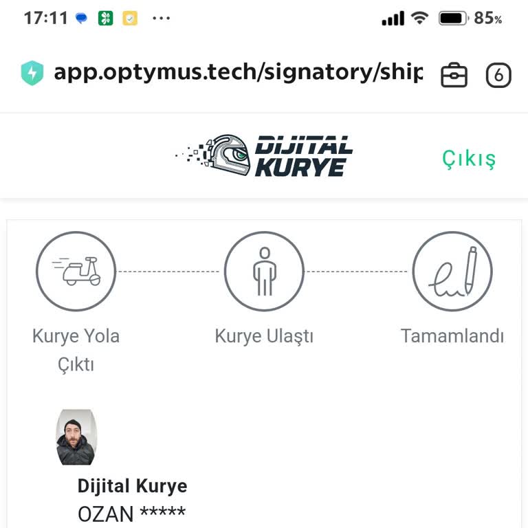 Dijital Kurye İle İletişim Sorunu