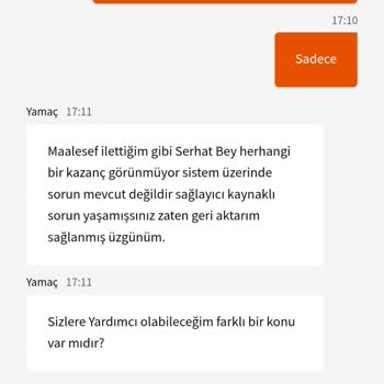 Kazandığım Paranın Hesaba Yatırılmaması