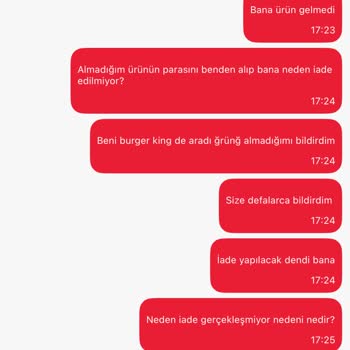 Sipariş Gelmedi, İade Yapılmadı!