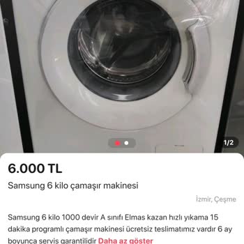 Letgo Üzerinden Aldığım Çamaşır Makinesi Hayal Kırıklığı Yarattı
