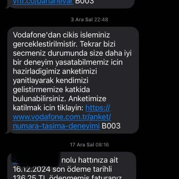 Kullanılmayan Hat İçin Haksız Borç Mesajları