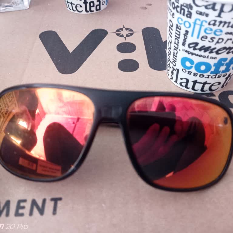 Tag Heuer Orange Mirrored Sunglasses Peeling & Falling Apart