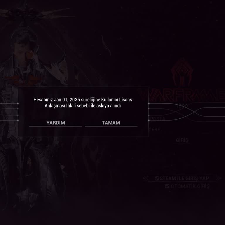 Warframe Suspended My Account for 10 Years Without Reason