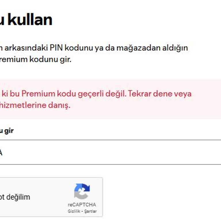 Spotify Premium Kodu Geçersiz Çıkıyor