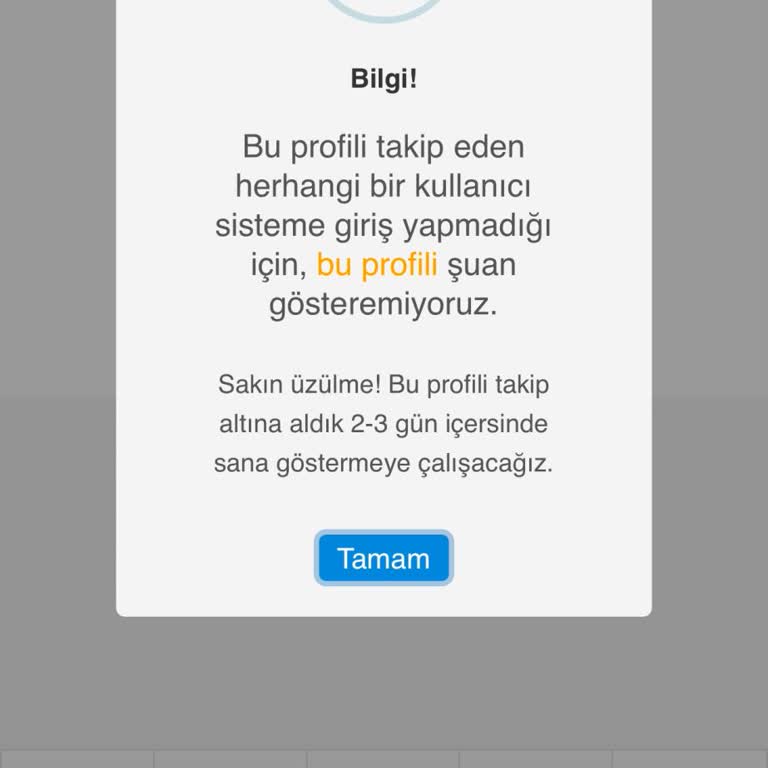 Üyelik Sonrası Gizli Profil Sorunu