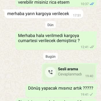 Siparişlerim Kargoya Verilmiyor Ve İletişim Kurulamıyor