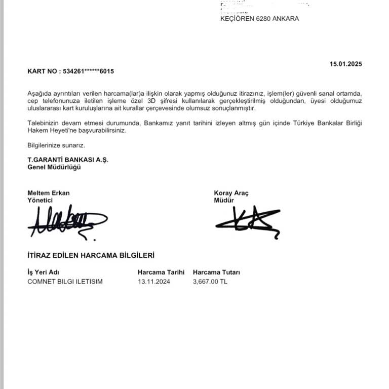 Garanti Bankası'nın Tutarsız İade Politikası: Müşteri Güvenini Sarsıyor