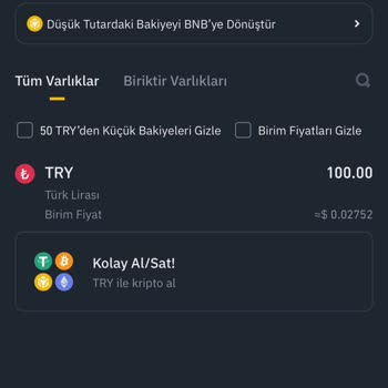 Binance TR'den Global Hesaba USDT Transfer Sorunu